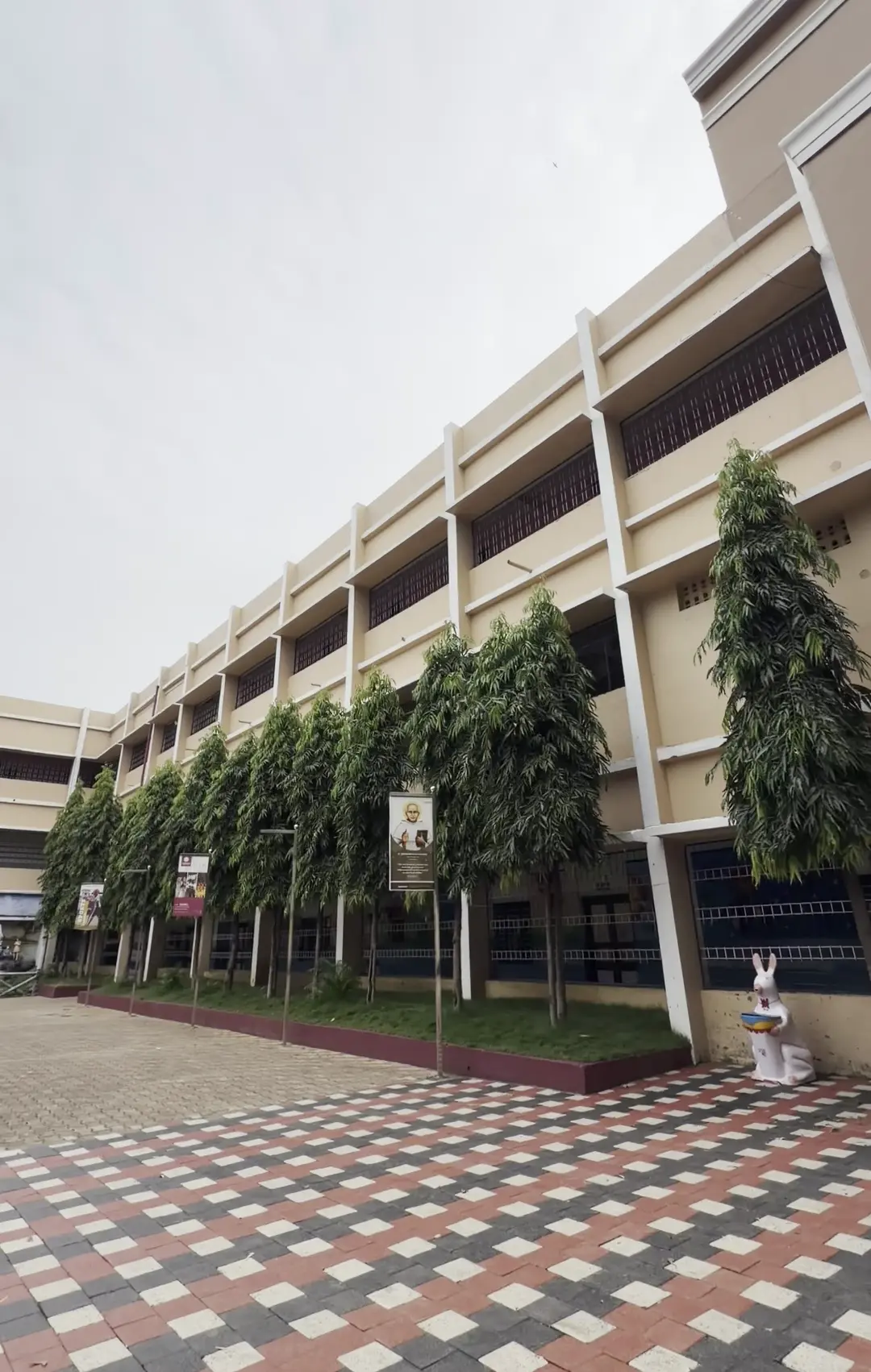 Campus Side of Carmel High School Gadchiroli
